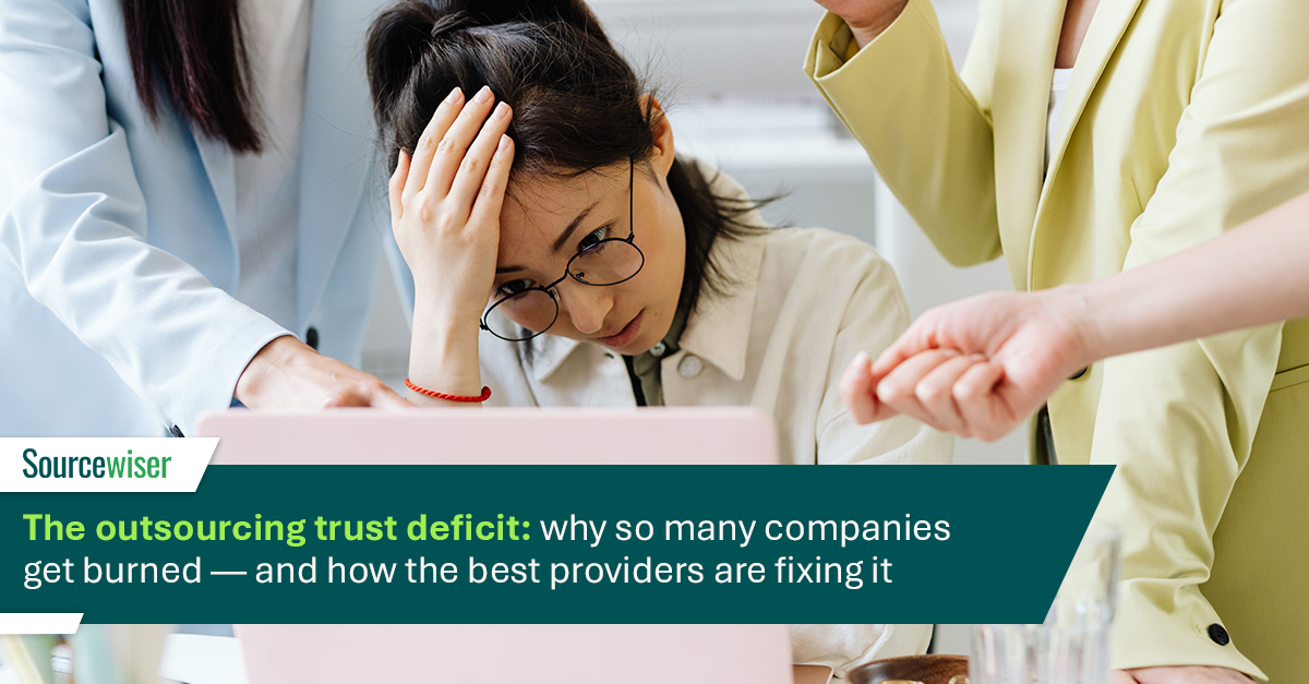 Outsourcing trust deficit